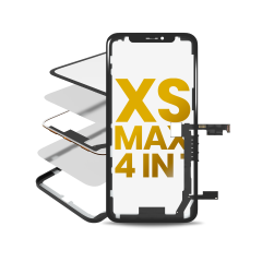 4 in 1 Long Flex (Digitizer Touch With Glass + OCA + Frame Pre-installed) Compatible For iPhone XS Max (OCA Master)