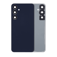 Back Cover Glass With Camera Lens Compatible For Samsung Galaxy A55 5G (A556 / 2024) (No Logo) (Aftermarket Plus) (Navy)