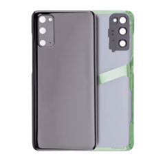 Back Cover Glass With Camera Lens Compatible For Samsung Galaxy S20 5G  (No Logo) (Aftermarket Plus) (Cosmic Black)