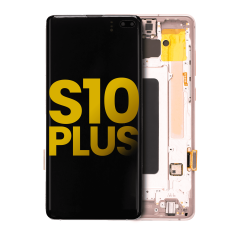 OLED Assembly With Frame For Samsung Galaxy S10 Plus (Refurbished) (Flamingo Pink)