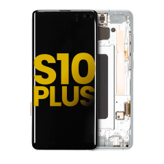 OLED Assembly With Frame For Samsung Galaxy S10 Plus (Refurbished) (Prism Green)