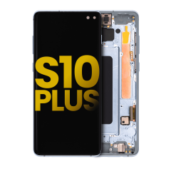 OLED Assembly with Frame Compatible For Samsung Galaxy S10 Plus (Refurbished) (Prism Blue)