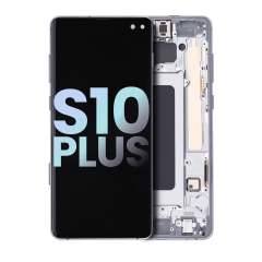OLED Assembly With Frame Compatible For Samsung Galaxy S10 Plus (Service Pack) (Prism / Ceramic Black)