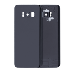 Back Cover Glass With Camera Lens Compatible For Samsung Galaxy S8 (Service Pack) (Midnight Black)