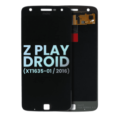 LCD Assembly Without Frame Compatible For Motorola Moto Z Play Droid (XT1635-01 / 2016) (Genuine OEM) (Black)