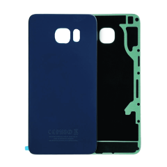 Back Cover Glass Compatible For Samsung Galaxy S6 Edge  (Service Pack) (Black Sapphire)