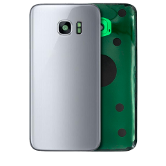 Back Cover Glass Compatible For Samsung Galaxy S7 (Service Pack) (Silver)