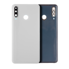 Back cover Glass With Camera Lens Compatible For Huawei P30 Lite / Nova 4E (6GB RAM / Without Logo) (Pearl White)