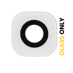 Back Camera Lens (Glass Only) With Adhesive Compatible For Samsung Galaxy S6 / S6 Edge (White) (10 Pack)