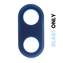 Back Camera Lens (Glass Only) With Adhesive Compatible For Moto One Hyper (XT2027-1 / 2020) (Genuine OEM) (Deepsea Blue)