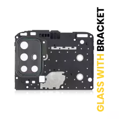 Back Camera Lens With Bracket Compatible For Motorola Moto G30 (XT2129 / 2021) (Phantom Black)