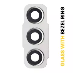 Back Camera Lens With Bezel Ring Compatible For Samsung Galaxy S21 FE 5G (Olive)