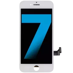LCD Assembly With Steel Plate Compatible For iPhone 7 (Aftermarket: AQ7) (White)