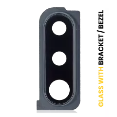 Back Camera Lens With Bracket / Bezel Compatible For Samsung Galaxy A30s (A307 / 2019) (Black)
