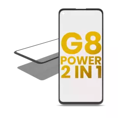 2 in 1 Front Glass With OCA Pre-Installed Compatible For Motorola Moto G8 Power (XT2041 / 2020)