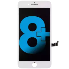 LCD Assembly With Steel Plate For iPhone 8 Plus (Aftermarket: AQ7) (White)