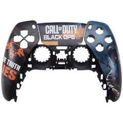 Handle Controller Housing Compatible For PlayStation 5 (Call Of Duty Black OPS6 ) (2 Piece Set)