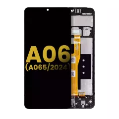 LCD Assembly With Frame Compatible For Samsung Galaxy A06 (A065 / 2024) (Refurbished) (All Colors)