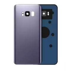 Back Cover Glass With Camera Lens Compatible For Samsung Galaxy S8 (No Logo) (Aftermarket Plus) (Orchid Gray)