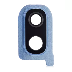 Back Camera Glass Lens and Cover Bezel Compatible For Samsung Galaxy A40 (A405 / 2019) (Blue)