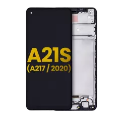 LCD Assembly With Frame Compatible For Samsung Galaxy A21s (A217 / 2020) (Refurbished) (All Colors)