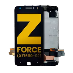 LCD Assembly With Frame Compatible For Motorola Moto Z Force Droid (XT1650-02 / 2016) (Black)