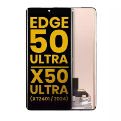 OLED Assembly Without Frame Compatible For Motorola  Moto Edge 50 Ultra / X50 Ultra (XT2401 / 2024) (Refurbished) (All Colors)