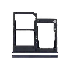 Dual Sim Card Tray Compatible For Samsung Galaxy A41 (A415 / 2020) (Prism Crush Black)