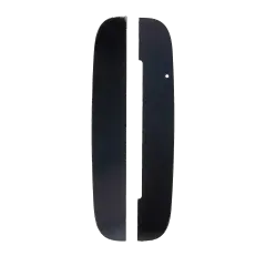 Top And Bottom Back Glass Panels Compatible For Motorola Moto Z (XT1650 / 2016) / Z Force Droid (Black)