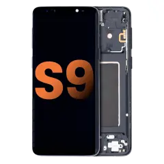 OLED Assembly With Frame Compatible For Samsung Galaxy S9 (Blemish: Grade B) (Midnight Black)