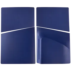 Faceplate Cover (Top & Bottom) Compatible For Sony PlayStation 5 Slim Disc Edition (Deep Purple Blue)