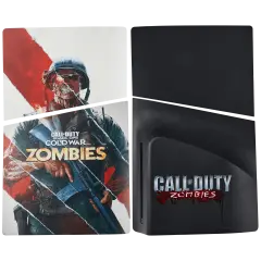 Faceplate Cover (Top & Bottom) Compatible For Sony PlayStation 5 Slim Disc Edition (Call of Duty: Black OPS Cold War Zombies)
