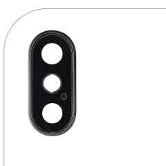 Back Camera Lens With Bracket & Bezel Compatible For iPhone XS / XS Max (Silver)