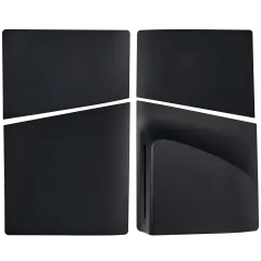 Faceplate Cover (Top & Bottom) Compatible For Sony PlayStation 5 Slim (Black)