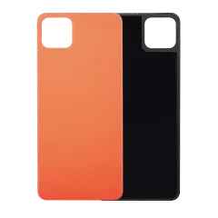 Back cover Glass Compatible For Google Pixel 4 (Oh So Orange)
