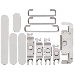 Hard Buttons (Power / Volume / Switch) Compatible For iPhone 16 Pro / 16 Pro Max (White Titanium)