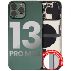 Back Housing W/ Small Components Pre-Installed Compatible For iPhone 13 Pro Max (International Version) (Used OEM Pull: Grade B) (Alpine Green)
