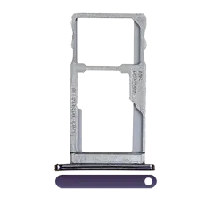 Single Sim Card Tray Compatible For Motorola Moto G6 Play / G6 Forge (XT1922 / 2018) (Purple)