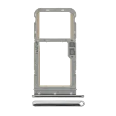 Sim Card Tray Compatible For Motorola Moto G Fast (XT2045  / 2020) (Genuine OEM) (Pearl White)