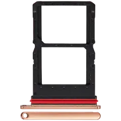 Dual Sim Card Tray Compatible For Motorola Razr Plus / Razr 50 Ultra (XT2451 / 2024) / Razr Plus 2025 (XT2557 / 2025) (Peach Fuzz)