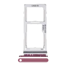 Dual Sim Card Tray Compatible For Samsung Galaxy S10 / S10 Plus / S10E (Flamingo Pink)