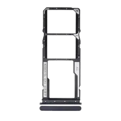Dual Sim Card Tray Compatible For Xiaomi Redmi 9C / 9A (Black)