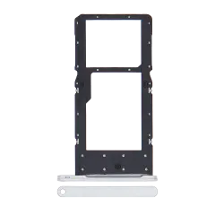 Sim Card Tray Compatible For Samsung Galaxy Tab A7 Lite (T220) (Silver) (WiFi Version)