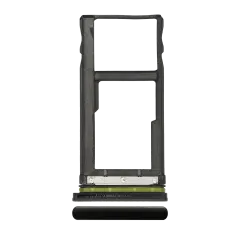 Single Sim Card Tray Compatible For Motorola One Vision (XT1970 / 2019) / P50 (XT1970 / 2019) (Black)