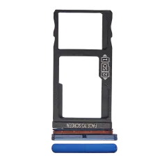 Dual Sim Card Tray Compatible For Motorola One Vision (XT1970 / 2019) / P50 (XT1970 / 2019) (Blue)