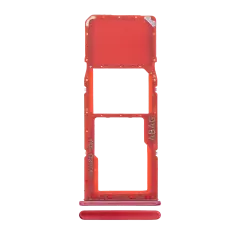 Single Sim Card Tray Compatible For Samsung Galaxy A21S (A217 / 2020) (Red)
