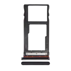 Dual Sim Card Tray Compatible For Motorola One Vision (XT1970 / 2019) / P50 (XT1970 / 2019) (Black)