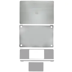 4in1 (Top, Bottom, Keyboard, Palmrest) Skin Compatible  For MacBook Pro 16" (A2141 / Mid 2019) (Space Gray)