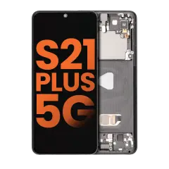 OLED Assembly With Frame Compatible For Samsung Galaxy S21 Plus 5G (Blemish: Grade C) (Phantom Black)