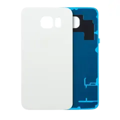 Back Cover Glass Compatible For Samsung Galaxy S6 (Service Pack) (White)